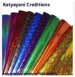 Gift Wrapping Holographic Metallic Sheets