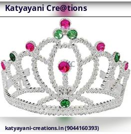 Tiara Crown with Pink Stone