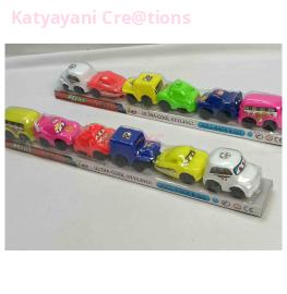 6pc Pullback Cars Set Danda Car