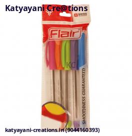 Flair Zap Blue Gel Pen (Set Of 5)