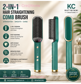 3-in-1 Hair Straightener Brush