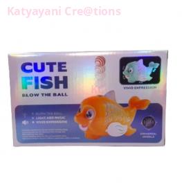 Cute Dancing Fish Blow the Ball Toy - Interactive Fun for Kids