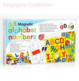 Wooden Alphabet and Numbers Learning Toy for Kids | Educational Puzzle Set