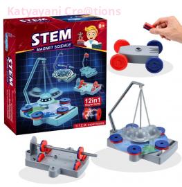 12-in-1 Magnet Science Experiment Kit for Kids | STEM Educational Toy by Katyayani Creations