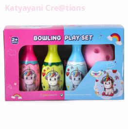 Unicorn Bowling Toy for Kids, Fun and Colorful Playset