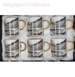 Royal Vintage Tea Cup Set - Elegant Porcelain Crockery for Stylish Tea Time