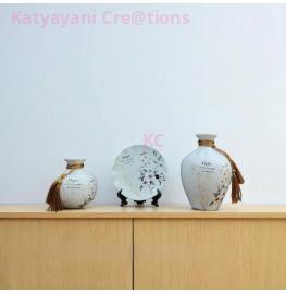 Ceramic Pot with Plate 57148