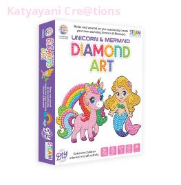 Unicorn-Mermaid Diamond Art Kit