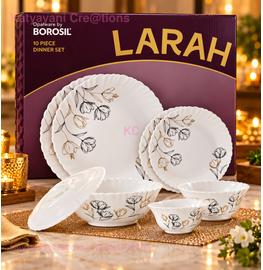 BOROSIL Larah 10pc Dinner Sets