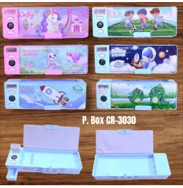 Plastic Pencil Box Assorted Cartoon Prints