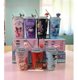Cartoon Printed Stainless Steel Tumbler 600ml