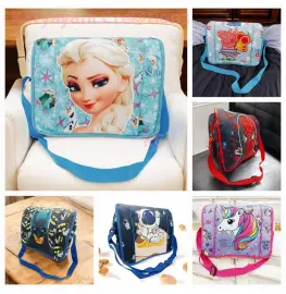 Multi-Character Cartoon Theme Sling Bag