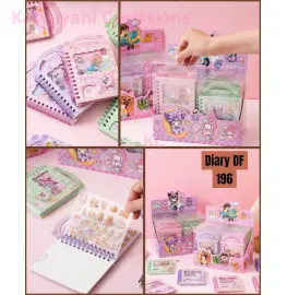 Kuromi Spiral Sticker Diary Notebook