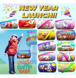 Cartoon Printed Waterproof Fabric Duffle Bag for Kids