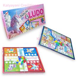 Unicorn Design 2 in 1 Ludo with Snakes & Ladders