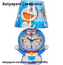 Kids Style Table LED Lamp with Clock - Fun and Functional Lighting for Children | Katyayani Creations