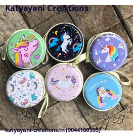 Round Earphone Pouch - Katyayani Creations