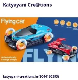 Flying Car with Rotation & Automatic Wing Opening