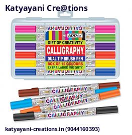 Calligraphy Colouring Pen Twin Tip Brush Pen Set for Art and Writing