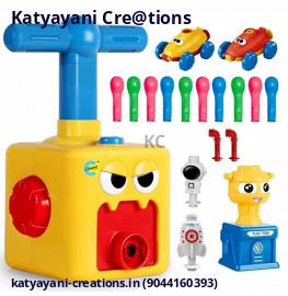 Balloon Launcher Toy Set with Powered Cars - Fun Outdoor Play for Kids