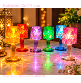 Table Lamp Shaped Colored Candles LED