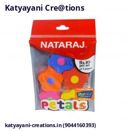 Natraj Petal Eraser (Set of 5)