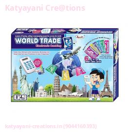 World Trade Property Trading Game with Electronic Banking and Swipe Machine – Thrilling Financial Fun | Katyayani Creations