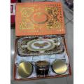 Stylish Assort Glass Dry Fruit Set with Decorative Tray for Elegant Home Decor