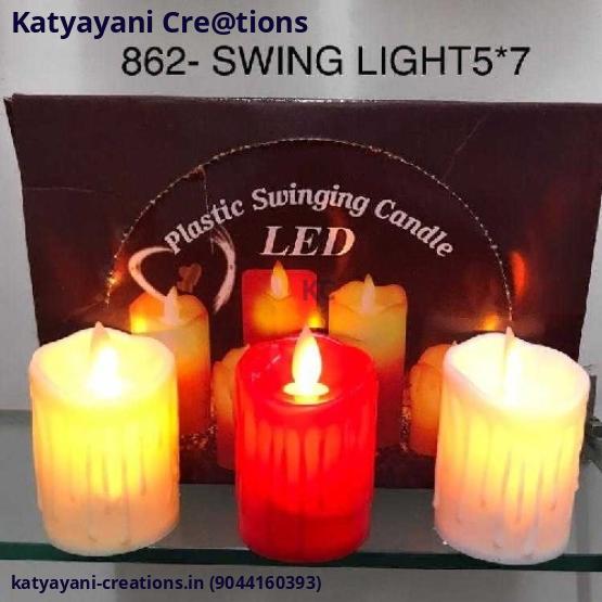 Candle With Light Small LED (Single)