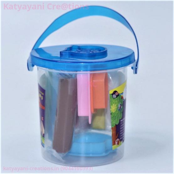 Handcrafted Clay Bucket - Natural Eco-friendly Decor | Katyayani Creations