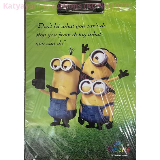 Cartoon Theme Writing Exam Pad for Students