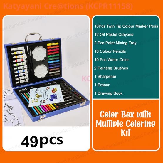 Space Theme Color Box with Multiple Coloring Kit – Creative and Fun Coloring Set for Kids | Katyayani Creations