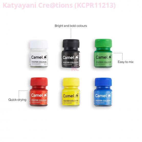 Poster Color Set of 6 - Vibrant Colors for Creative Projects