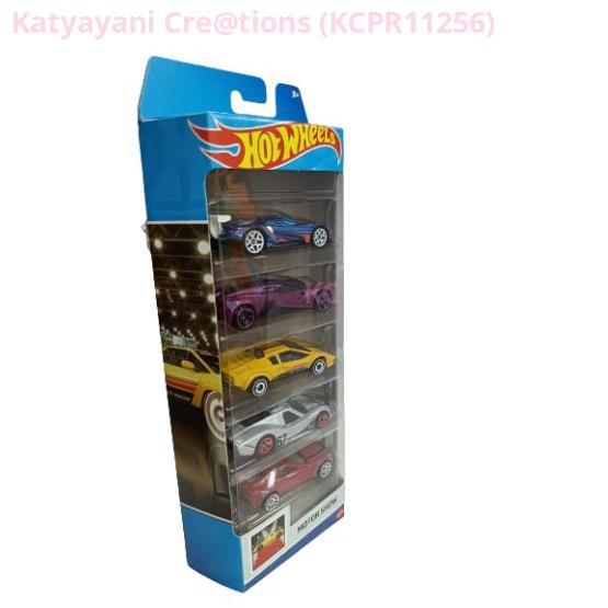 Hot Wheels Car Motor Show 5 Pack 2023 Multi- Color 2016 Ford GT Race, Crescendo, 1967 Ford GT40 MK, IV Lamborghini Countach PACE CAR, Aston Martin ONE