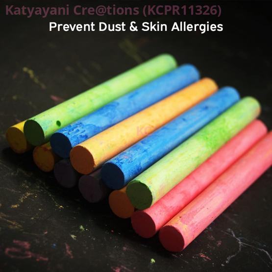 Dustless Coloured Chalk Box - 10 Vibrant Colors for Smooth, Long-Lasting Writing