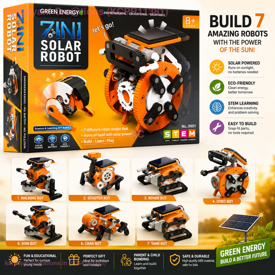 7-in-1 Solar Robot Kit