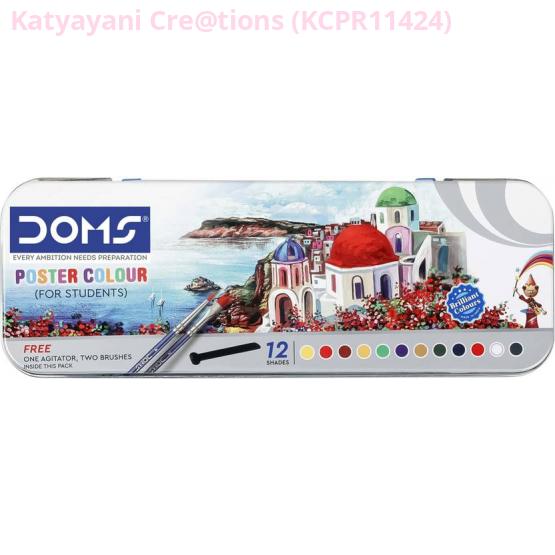 Katyayani Poster Colors (Shade of 12) - Vibrant & Smooth Water-Based Paints for Artists & Students | KC-PR11424
