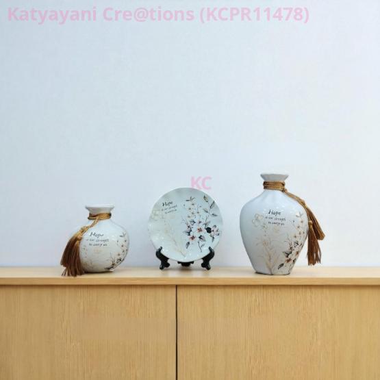 Ceramic Pot with Plate 57148