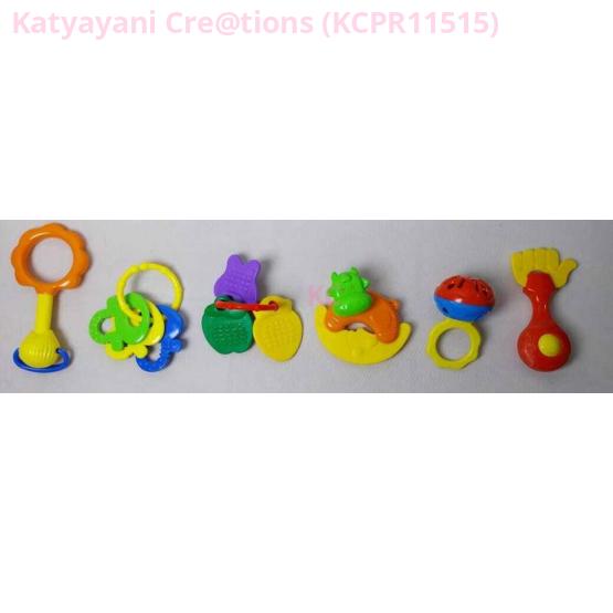 6 Pcs Dolly Rattle
