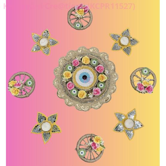 Jute Rangoli Plate NT2100