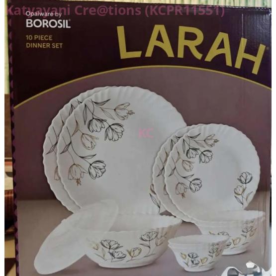 BOROSIL Larah 10pc Dinner Sets