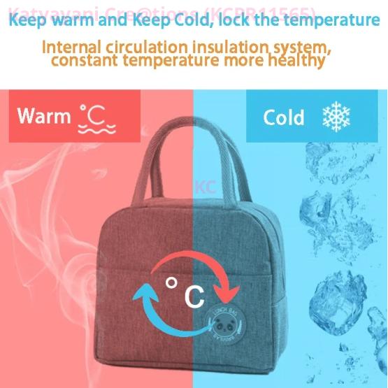 Insulated Lunch Bag for Office School Picnic Outdoor Men Women Student