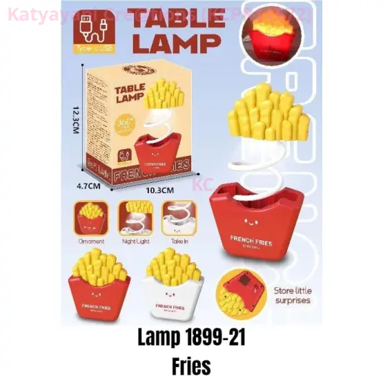 LED Table Lamp French Fries Shape