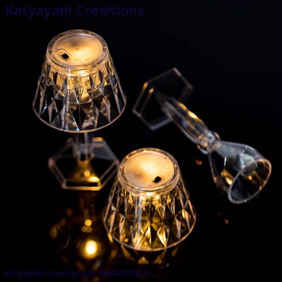 Table Lamp Shaped Candles LED - Stylish and Functional Lighting Decor | Katyayani Creations