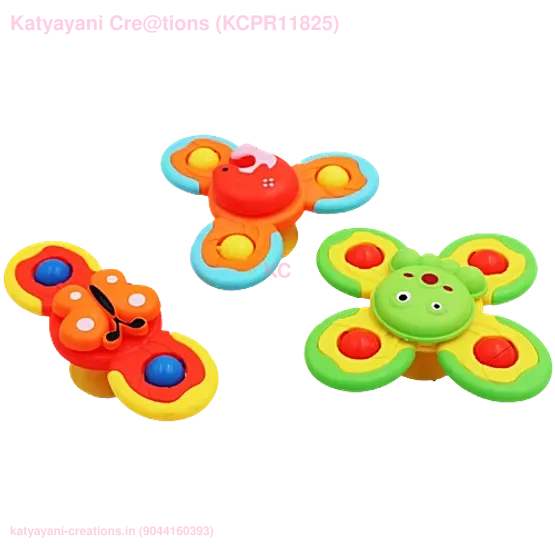 Baby Sucker Gyro Spinning Toy, 3 pcs