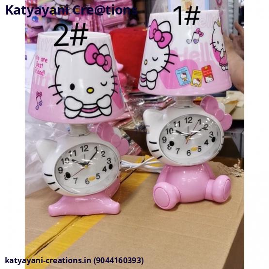 Kids Style Table LED Lamp with Clock - Fun and Functional Lighting for Children | Katyayani Creations