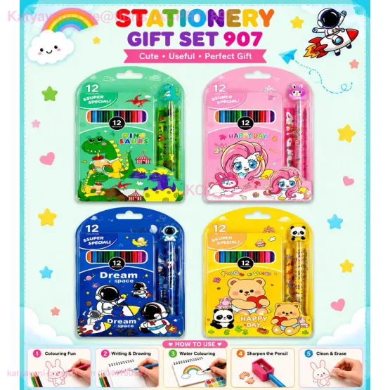 Art Coloring Kit Stationery Gift Set