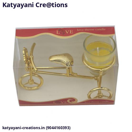 Decorative Glass Candle (Single)