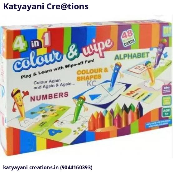 Color and Wipe Alphabet Learning Kit | Katyayani Creations