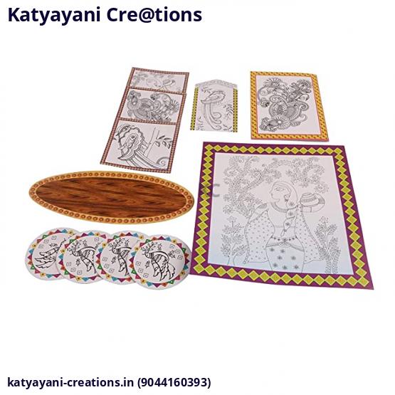 Madhubani Art Painting Set for Kids and Adults, Traditional Folk Art Kit